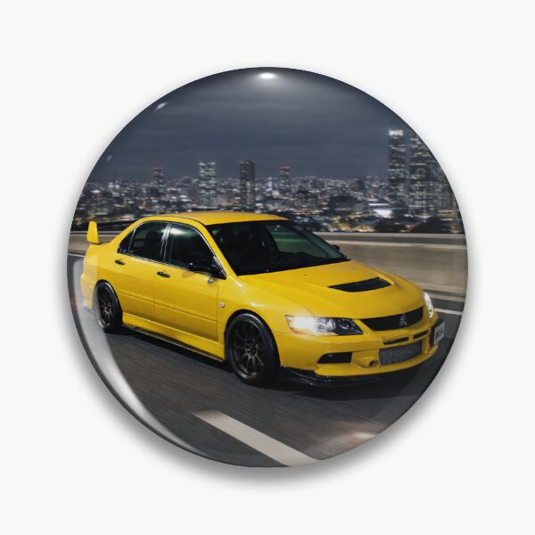 Item preview, LIGHTING YELLOW EVO 9 LATE NIGHT RIDE ROLLING SHOT designed and sold by TheMitsuGuy.