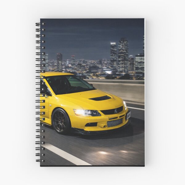 Item preview, LIGHTING YELLOW EVO 9 LATE NIGHT RIDE ROLLING SHOT designed and sold by TheMitsuGuy.