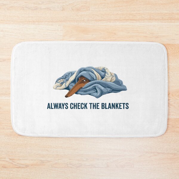 Item preview, Always Check The Blankets Funny Dachshund Rule designed and sold by Petzzz.
