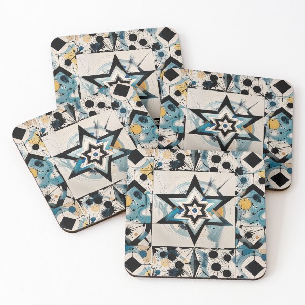 Item preview, Star of David, Pattern 60, Cosmic Vision, Blue. designed and sold by UltraQuirky.