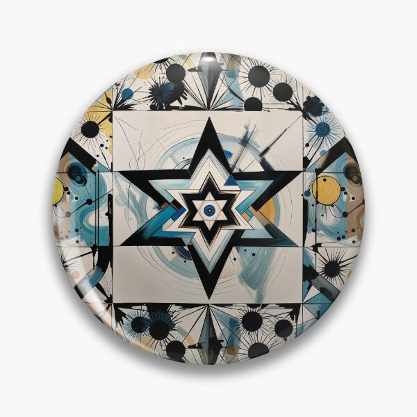 Item preview, Star of David, Pattern 60, Cosmic Vision, Blue. designed and sold by UltraQuirky.
