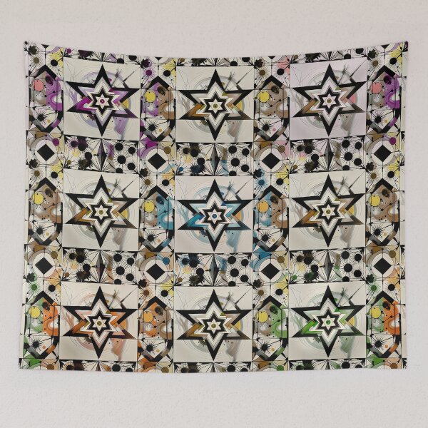 Item preview, Star of David, Pattern 60, Cosmic Vision, Blue. designed and sold by UltraQuirky.