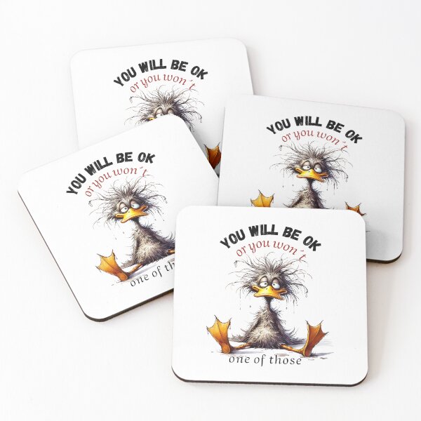Item preview, Funny Sarcastic Duck Sticker – You Will Be OK Or You Won’t designed and sold by KymeraStudio25.
