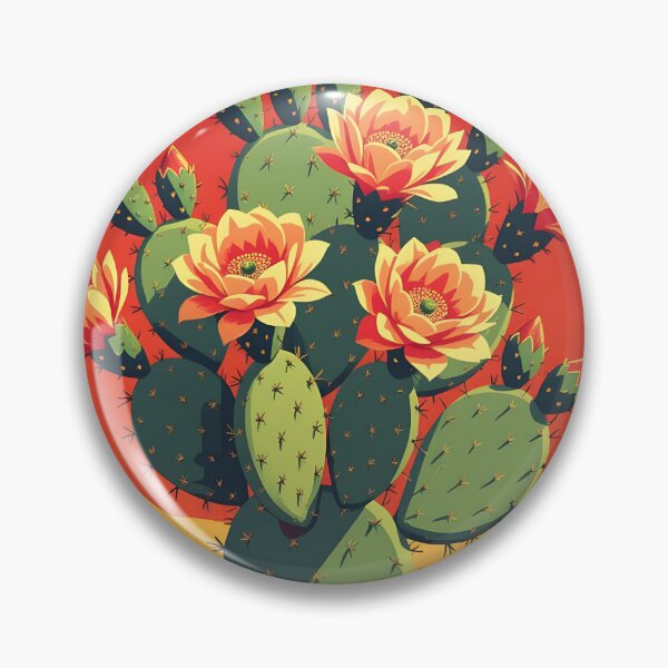 Item preview, Arizona desert prickly pear cactus in bloom designed and sold by Ponted.