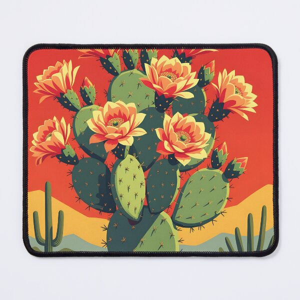 Item preview, Arizona desert prickly pear cactus in bloom designed and sold by Ponted.