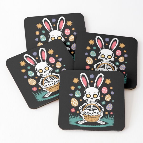 Artikelvorschau, Skelett-Osterhase – Düsteres, böses, gotisches Osterhasen-Design entworfen und verkauft von Art-Arcade6.
