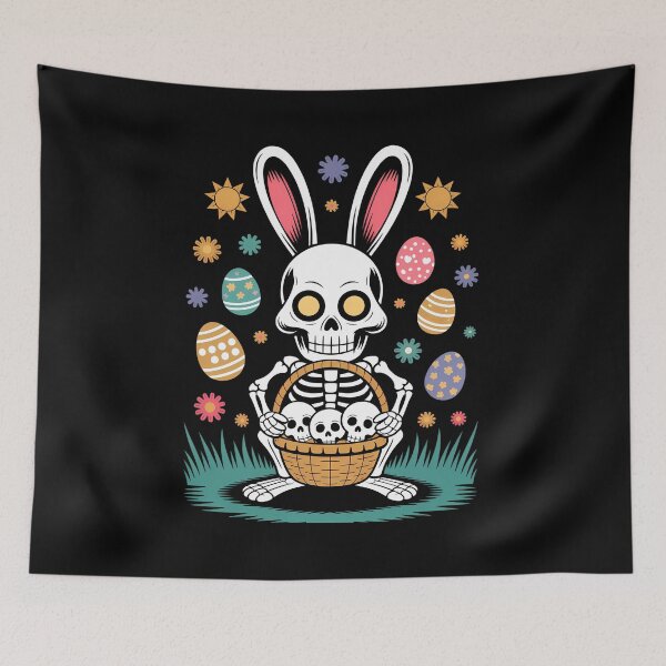 Item preview, Skeleton Easter Bunny – Dark Evil Gothic Easter Bunny Design designed and sold by Art-Arcade6.