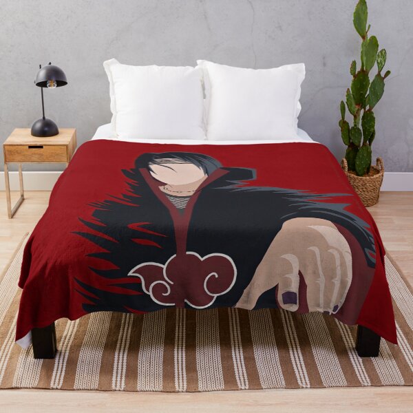 Item preview, Crimson Shadow Portrait – Minimalist Anime Character Art designed and sold by PosterFuel.