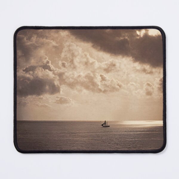 Item preview, 1856 vintage Gustave Le Gray: Brig upon the Water early nautical maritime sailing sepia black and white photograph poster art print designed and sold by Astrid Arkhangelsky.