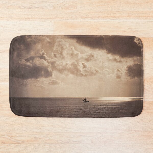 Item preview, 1856 vintage Gustave Le Gray: Brig upon the Water early nautical maritime sailing sepia black and white photograph poster art print designed and sold by Astrid Arkhangelsky.
