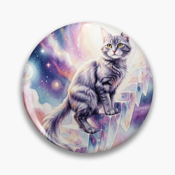 Item preview, Grey Tabby Cat on Celestial Staircase designed and sold by coribeth.