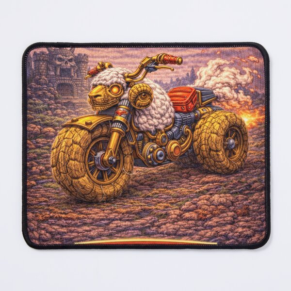 Item preview, Wool-Cycle, Rumbler on Hay-Treads | Sheep-Man Sheepism Parody designed and sold by Thpoar.