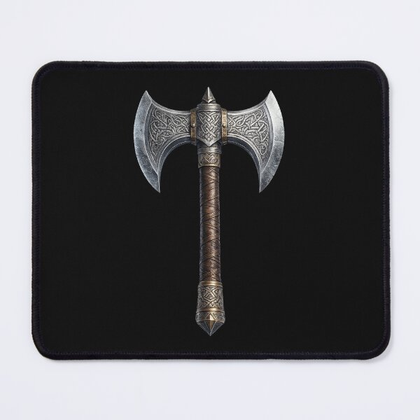 Item preview, Ornate Viking Double Bladed Battle Axe designed and sold by SteveLPenix.