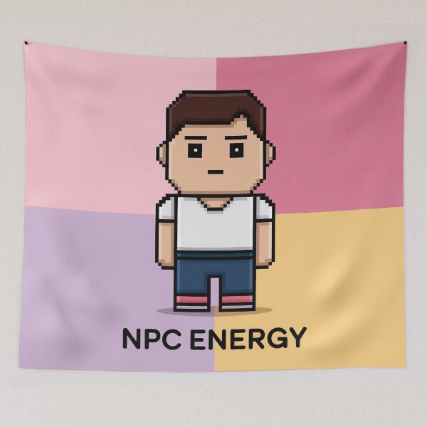 Item preview, NPC Energy – Gamer Vibes designed and sold by Thompika.