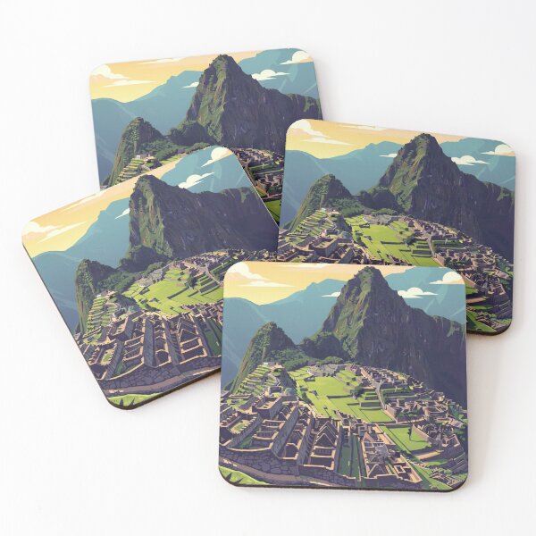 Item preview, Machu Picchu Illustrated | Vintage Andean Travel Art designed and sold by HeyHas.