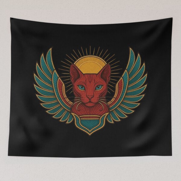 Item preview, Egyptian Cats sun – Sacred Feline Icons of Ancient Egypt, Bastet Cat Goddess, Mythology & Divine Guardians designed and sold by Typologystudios.