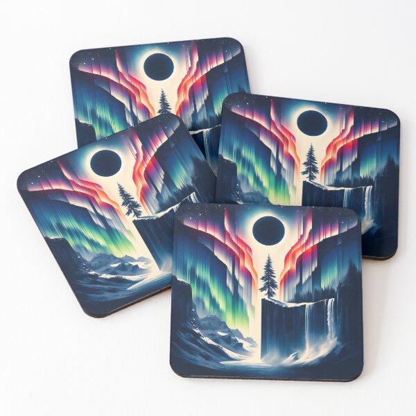 Item preview, Aurora Borealis and Eclipse, Ai Generated Art   designed and sold by ACC .