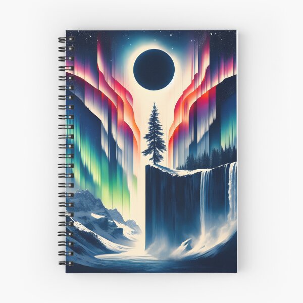 Item preview, Aurora Borealis and Eclipse, Ai Generated Art   designed and sold by ACC .
