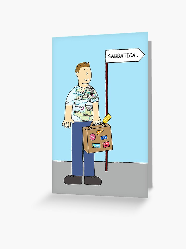 All The Best For Your Sabbatical For Male Greeting Card By Katetaylor Redbubble