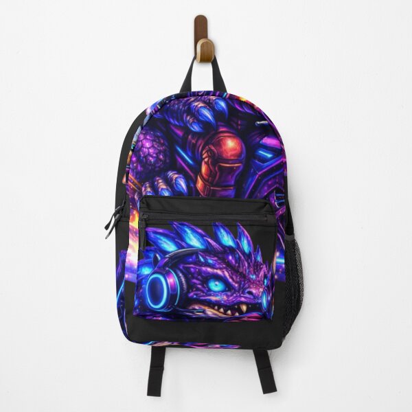 Item preview, Cosmic Neon Monster with Astronaut designed and sold by Nika Art Studio.
