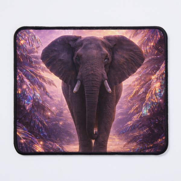 Item preview, Cosmic Elephant in Radiant Galactic Jungle designed and sold by ImaginingNebulae.