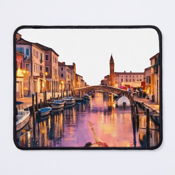 Item preview, Venice Sticker – Canal Figure Skating Art designed and sold by origin-arthouse.
