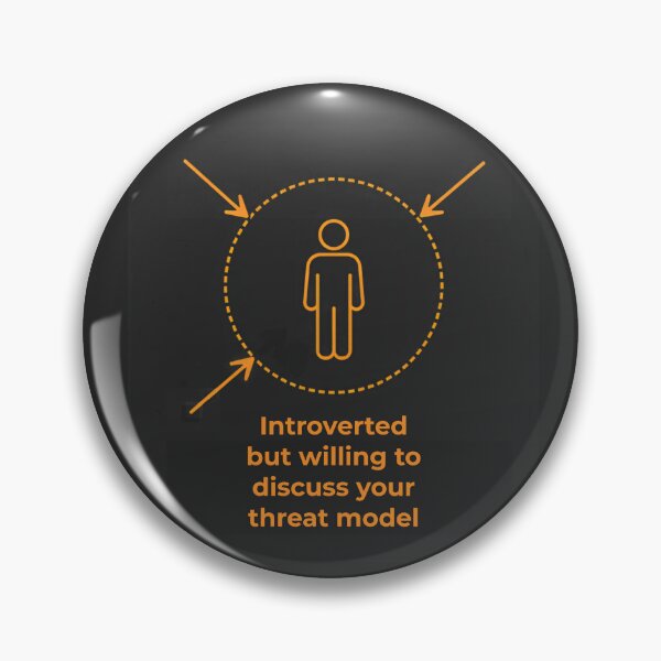 Item preview, Introverted But Willing to Discuss Your Threat Model | Infosec Privacy Humor T-Shirt designed and sold by DeadAngle.