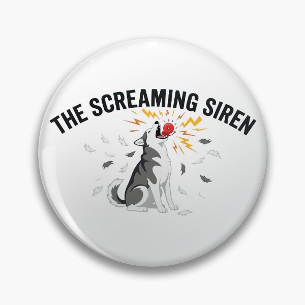 Item preview, The Screaming Siren Funny Siberian Husky Meme designed and sold by Petzzz.