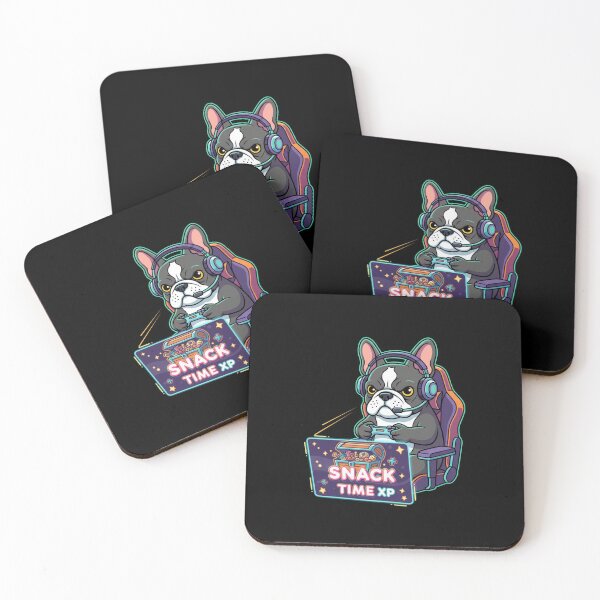 Item preview, French Bulldog Gamer: Level Up with Snacks XP designed and sold by FiveBlessings.