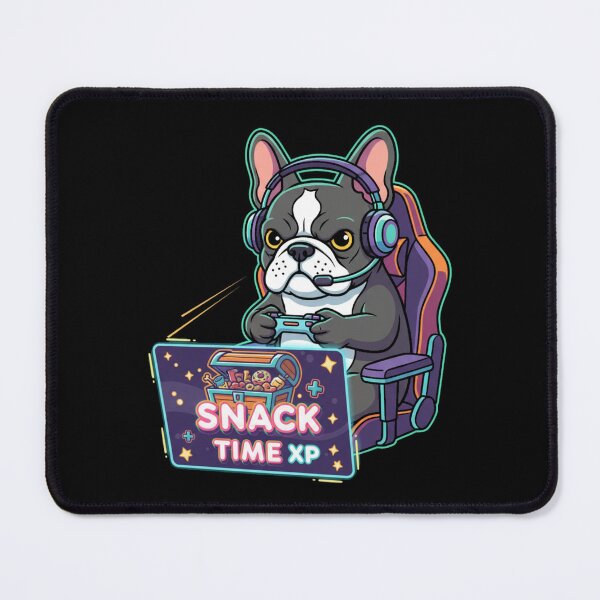 Item preview, French Bulldog Gamer: Level Up with Snacks XP designed and sold by FiveBlessings.