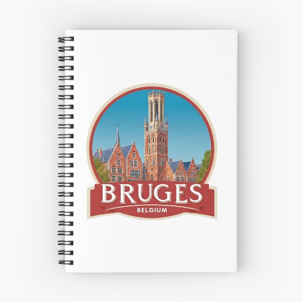 Item preview,  Bruges Belgium Belfry Tower Gothic Architecture Photorealistic Travel Sticker   Medieval Badge designed and sold by Blurbean.