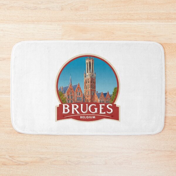 Item preview,  Bruges Belgium Belfry Tower Gothic Architecture Photorealistic Travel Sticker   Medieval Badge designed and sold by Blurbean.
