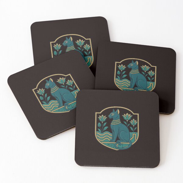 Item preview, Egyptian Cats lotus – Sacred Feline Icons of Ancient Egypt, Bastet Cat Goddess, Mythology & Divine Guardians designed and sold by Typologystudios.