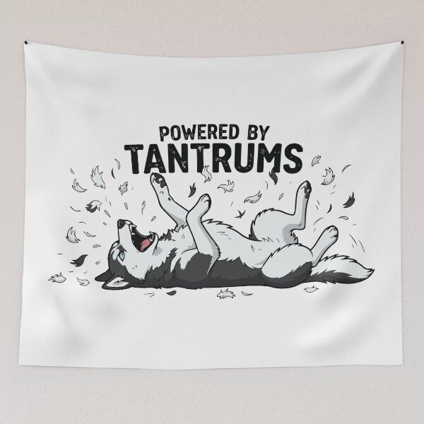 Item preview, Powered By Tantrums Dramatic Siberian Husky designed and sold by Petzzz.