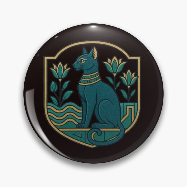 Item preview, Egyptian Cats lotus – Sacred Feline Icons of Ancient Egypt, Bastet Cat Goddess, Mythology & Divine Guardians designed and sold by Typologystudios.