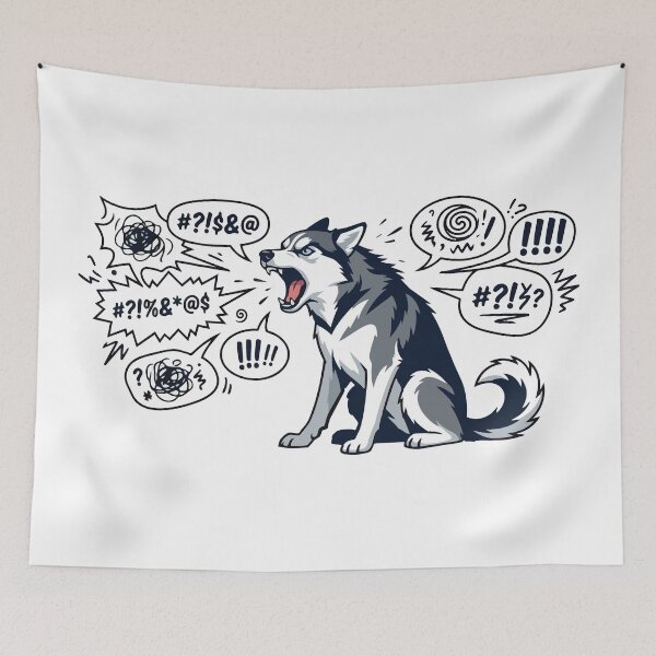 Item preview, Professional Backtalker Funny Siberian Husky Quote designed and sold by Petzzz.