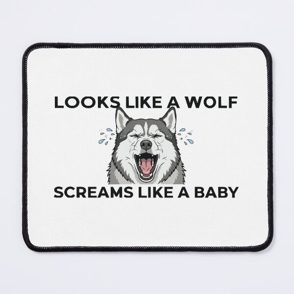 Item preview, Looks Like A Wolf Screams Like A Baby Siberian Husky designed and sold by Petzzz.