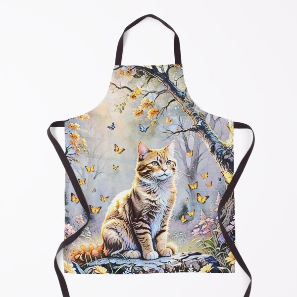 Item preview, Orange Tabby Cat with Butterflies designed and sold by coribeth.