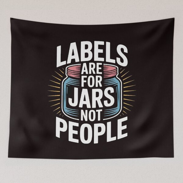 Item preview, Labels Are For Jars Not People – Positive Political Flowers Message designed and sold by Redgiant87x.