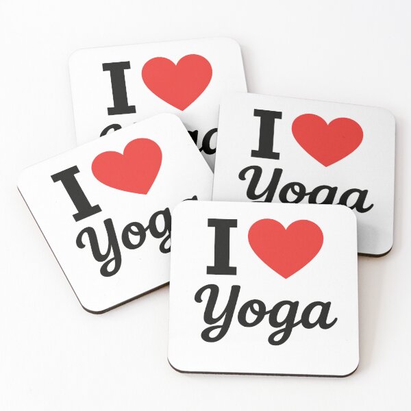 Item preview, I Love Yoga | Mindfulness & Wellness Typography | Balance, Peace & Spiritual Practice Design designed and sold by PaintedPixels01.
