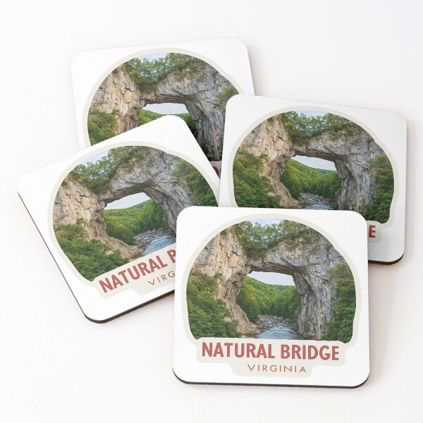 Item preview, Natural Bridge Virginia Limestone Rock Arch Forest Photorealistic Travel Sticker    State Park Badge designed and sold by Blurbean.