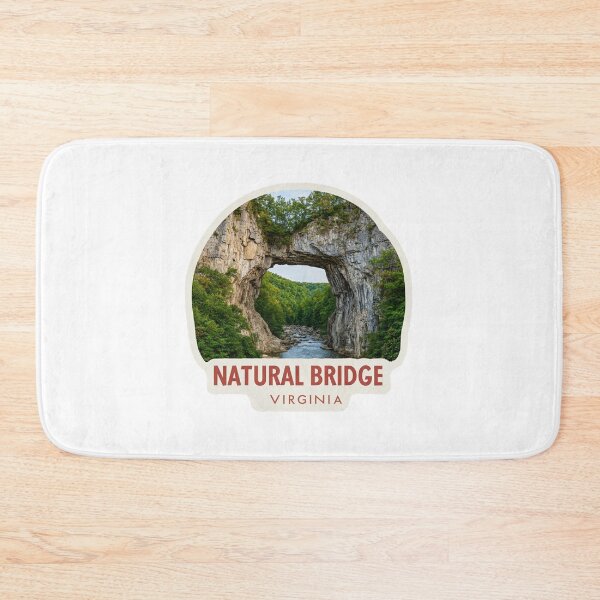 Item preview, Natural Bridge Virginia Limestone Rock Arch Forest Photorealistic Travel Sticker    State Park Badge designed and sold by Blurbean.