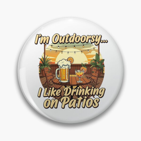 Item preview, Outdoor Drinking Humor T-Shirt | Comfort Fit Graphic Tee designed and sold by MoolokaiApperal.
