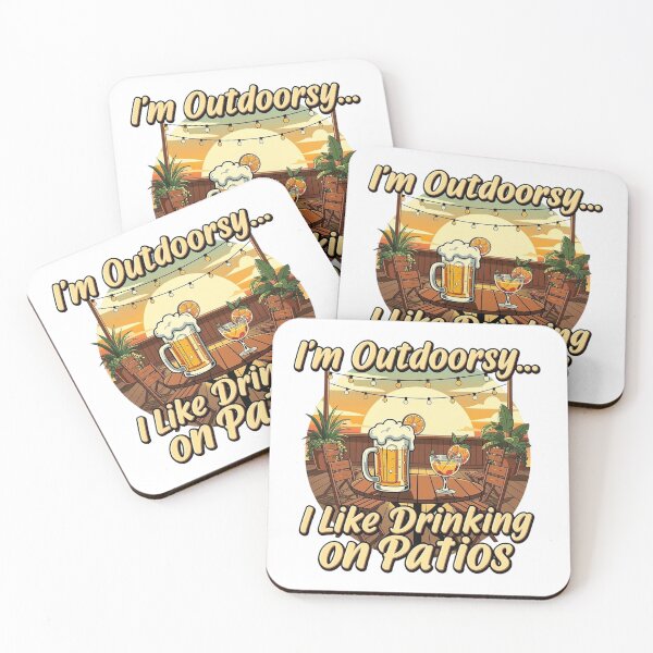 Item preview, Outdoor Drinking Humor T-Shirt | Comfort Fit Graphic Tee designed and sold by MoolokaiApperal.