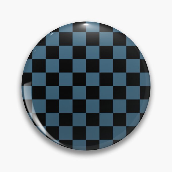 Item preview, Checkerboard - black + dark blue designed and sold by The Common Tee.