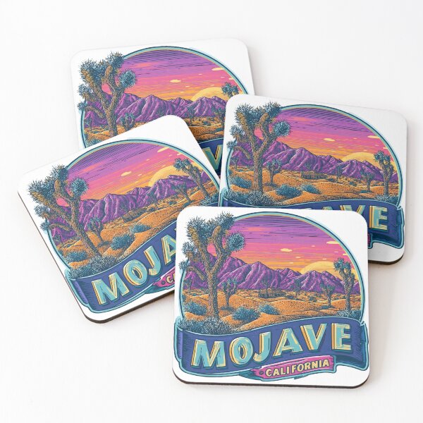 Item preview, Mojave California Retro Engraving Style Joshua Tree Sunset Travel Sticker   Vintage Desert Badge designed and sold by Blurbean.