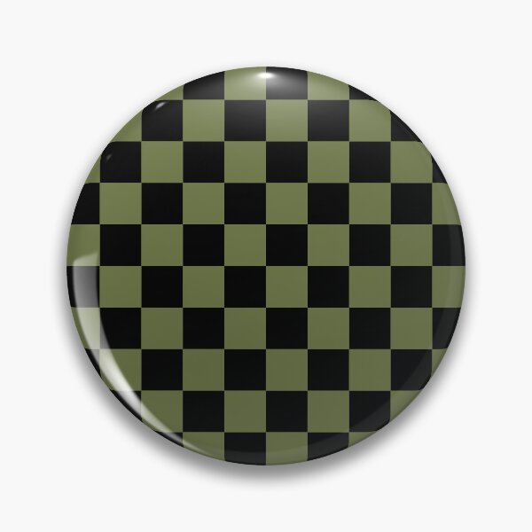 Item preview, Checkerboard - black + olive green designed and sold by The Common Tee.