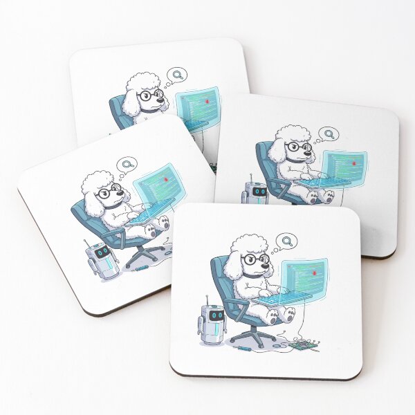 Item preview, Standard Poodle: High-IQ Coder & Tech Enthusiast designed and sold by FiveBlessings.