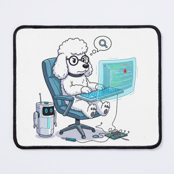 Item preview, Standard Poodle: High-IQ Coder & Tech Enthusiast designed and sold by FiveBlessings.
