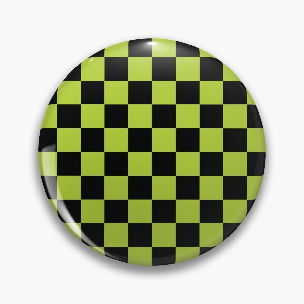 Item preview, Checkerboard - black + lime green designed and sold by The Common Tee.